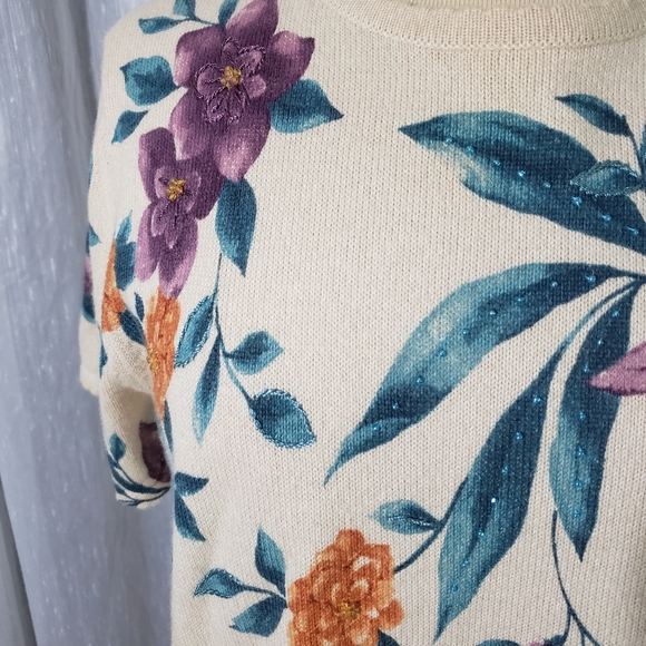 Alfred  Dunner  size PM short sleeve sweater - Picture 4 of 5